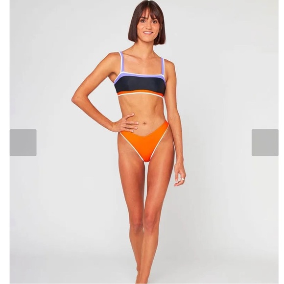 RIPCURL NEW BRA TOP & V 80 HIGH SKIMPY LEG BIKINI BOTTOM, M - Picture 9 of 11